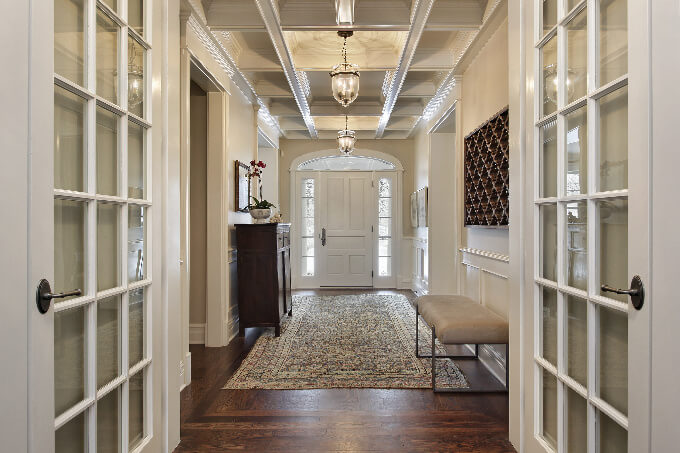 Foyer in upscale home with french doors (small)