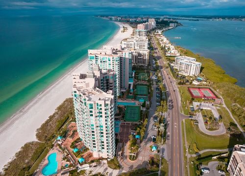 Panorama of City Clearwater Beach FL