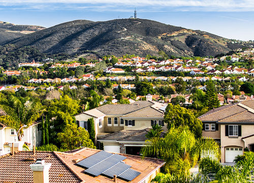 Typical,Californian,Suburb,San,Marcos,,Ca