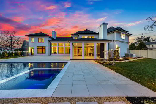 Back of house straight on 645 Summit Englewood Cliffs NJ