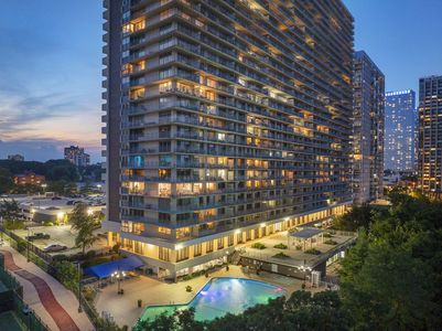 The pool at twilight