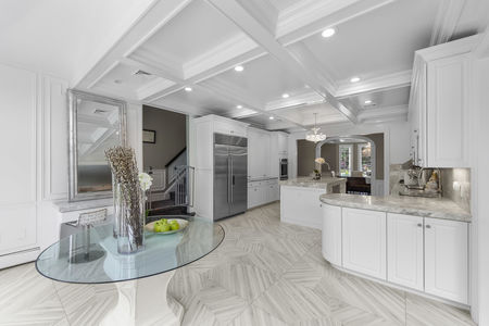 34 coffered kitchen ceiling 85 Sherwood Rd Norwood NJ