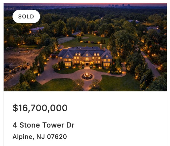 4 Stone Tower Dr, Alpine NJ, Sold by NJ Proper