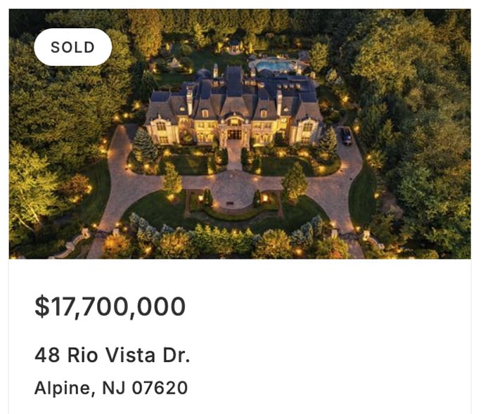48 Rio Vista Dr, Alpine NJ, Sold by NJ Proper
