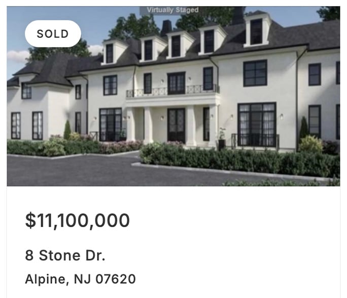 8 Stone Tower Dr, Alpine NJ, Sold by NJ Proper
