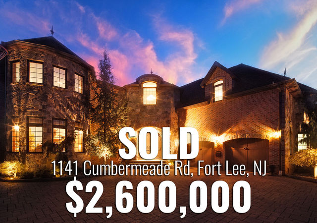 record breaking sale for fort lee nj - most expensive home sold west of palisade ave - 1141 cumbermeade was sold by the njproper team