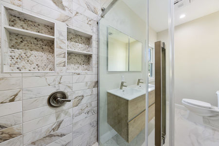 Stone Niches in Primary Shower