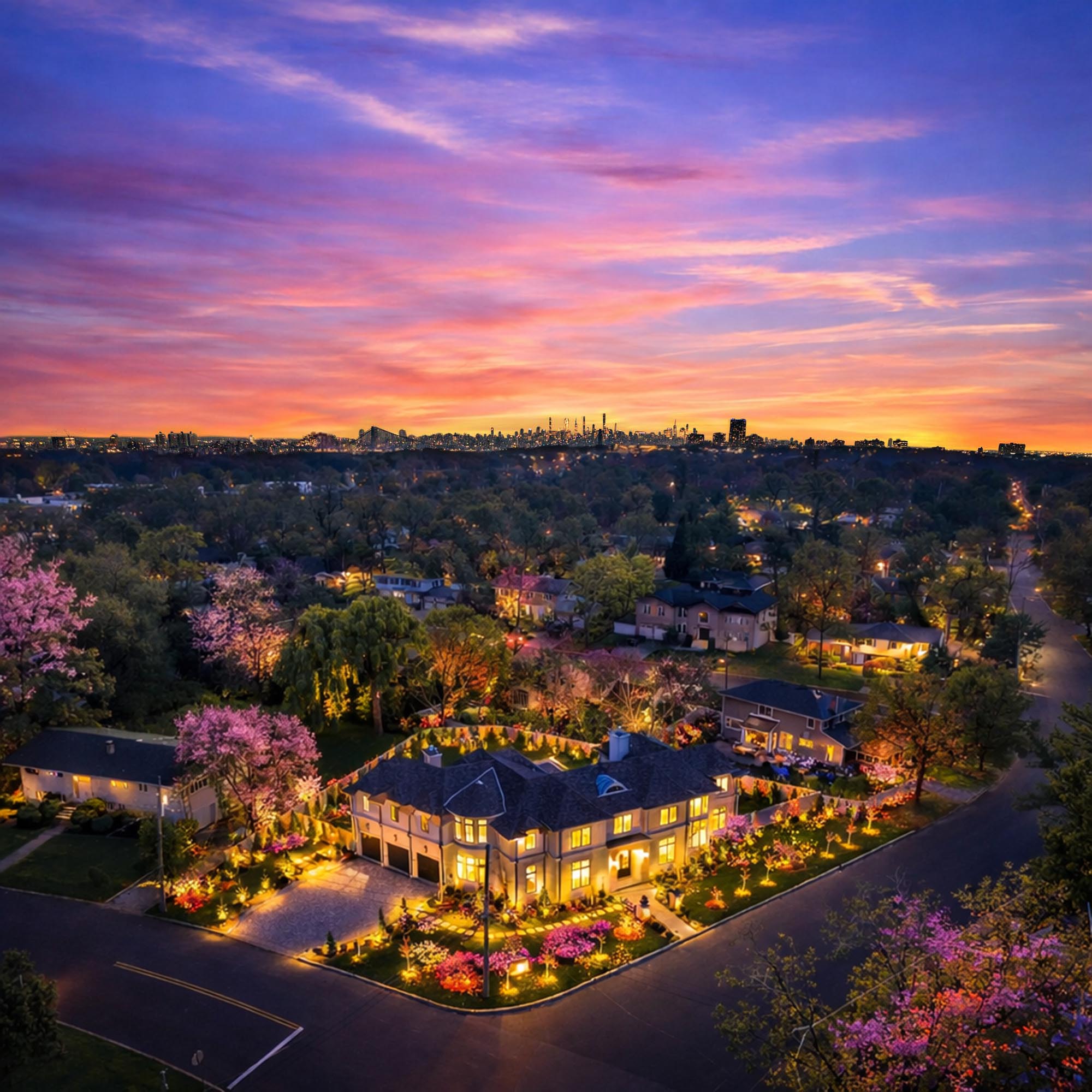 Aerial 645 Summit Englewood Cliffs NJ Proper