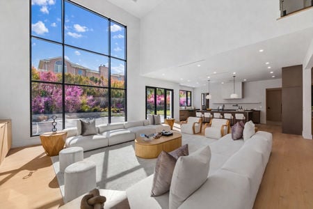 15 Great Room w kitchen in background at 2 Maple St in Englewood Cliffs NJ Proper