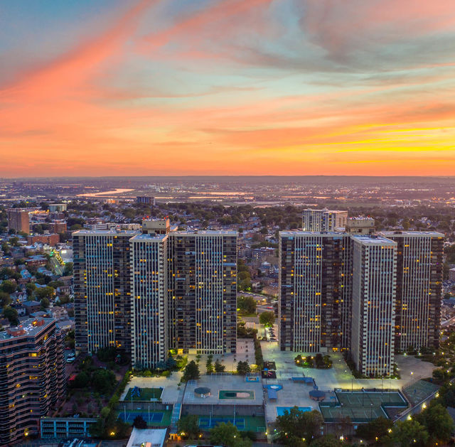 Winston Towers Cliffside Park Sunset