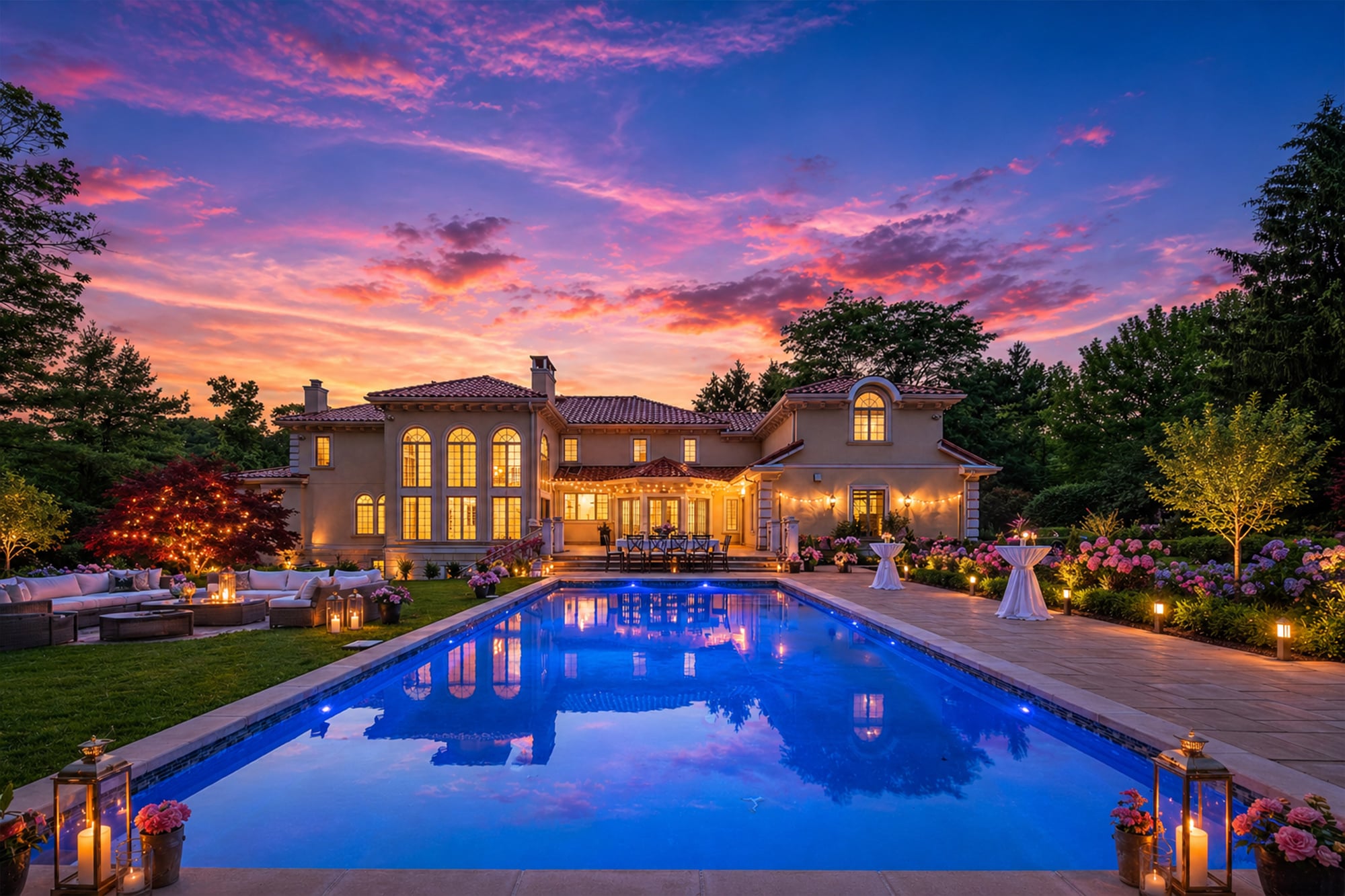 5 Ellens Way Alpine NJ Proper Back Yard Party