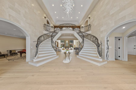 10 Double Bridal Staircase entry foyer