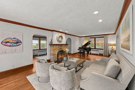 11 Old world charm family room