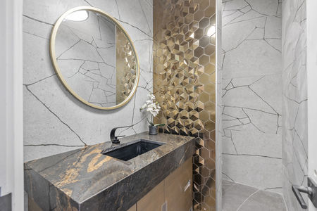 22 powder room in a NJ megamansion