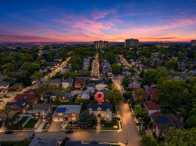 3 Aerial Perspective of Fort Lee NJ At Twilight