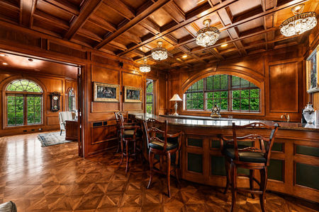 35. Rich mahagony bar
