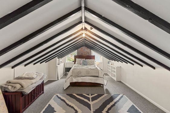 36 finished attic bedroom