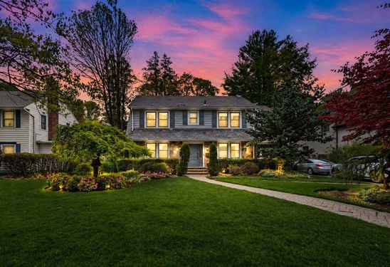 39 twilight front of house