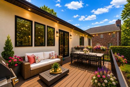 6 back deck at 284 Castle Dr in Englewood Cliffs NJ Proper.