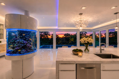 11-31 Casta Modern kitchen with sunset view