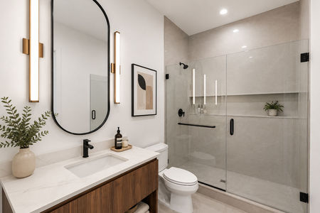 12b Minimalist bathroom with modern elegance