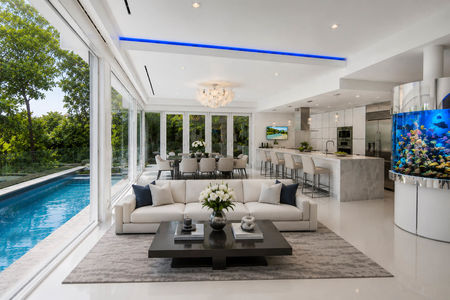 13-31 Casta Modern minimalist living with pool view