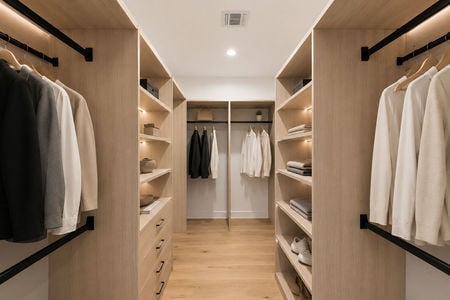 19 Minimalist luxury walk-in closet design
