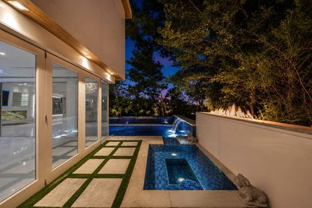 20-31 Casta Luxurious modern poolside at twilight