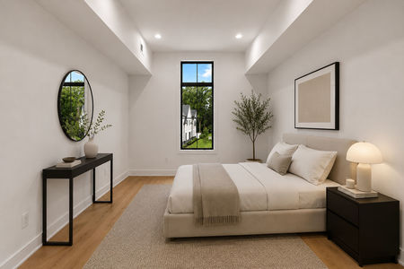 23 Minimalist serene bedroom with natural light