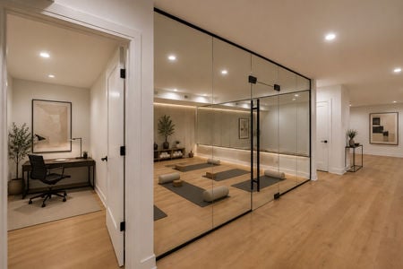 27 Modern minimalist home with yoga studio