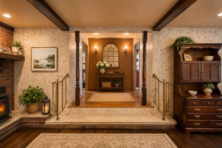 28. 135 Skyline Lakes Dr. Cozy rustic living room entrance