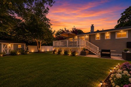 3 34 Middletown Montvale Cozy sunset backyard with warm lighting