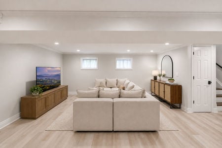 31 34 Middletown Rd. Montvale Cozy modern basement living room
