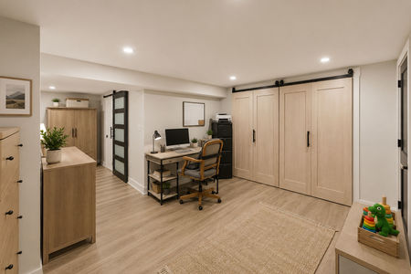 32 14 Morrow Midland Park Modern minimalist basement office space