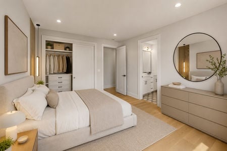 34. 401 Grand Ave. Serene minimalist bedroom with neutral tones