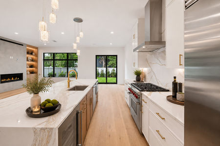 34 Modern luxury kitchen with natural light
