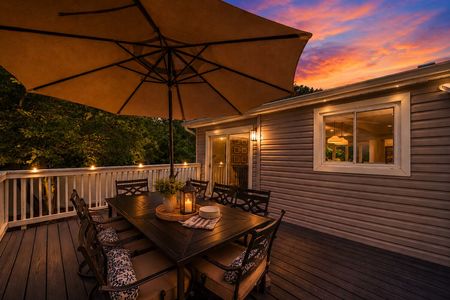 35 34 Middletown Montvale Warm sunset dining on the patio