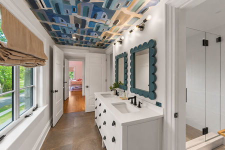 39 548 Sylvan Pl Contemporary bathroom with colorful ceiling design