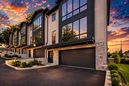 4. 401 Grand Ave. Modern townhouses at sunset glow