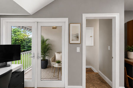 44. 18 Monument Modern home office with balcony view