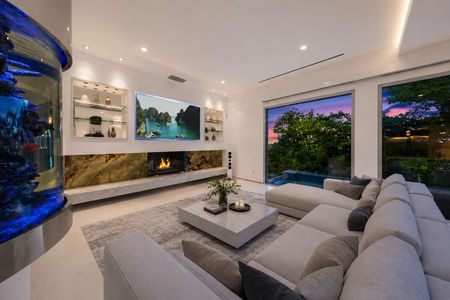 44-31 Casta Contemporary luxury lounge at dusk