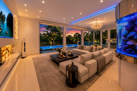 46-31 Casta Luxury living room at sunset