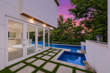 47-31 Casta Modern terrace with sunset and pool
