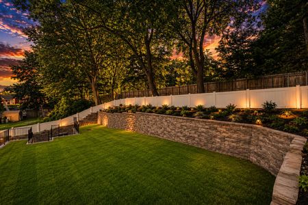 47. 401 Grand Ave Golden hour backyard with sunset sky