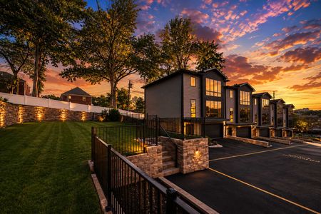 49. 401 Grand Ave. Modern homes at sunset in peaceful suburb