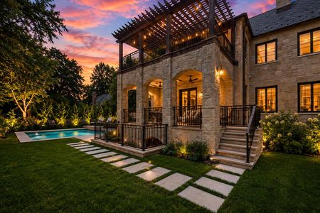 5. 548 Sylvan Pl Haworth Evening glow over luxurious backyard retreat