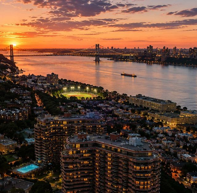 Carlyle Sunset over the city skyline