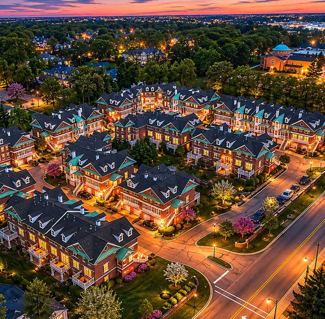 The Heights Suburban twilight