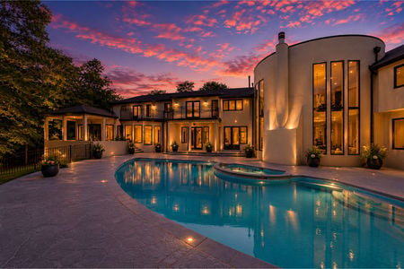 809 W Shore Dr, Kinnelon NJ Twilight Pool