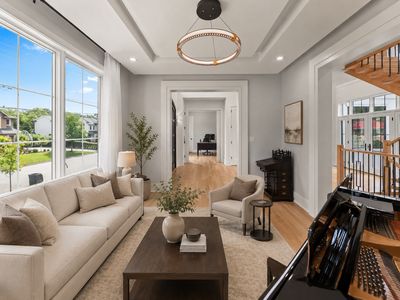 12. 14 Allison Drive - Modern Living Room with Piano and Natural Light